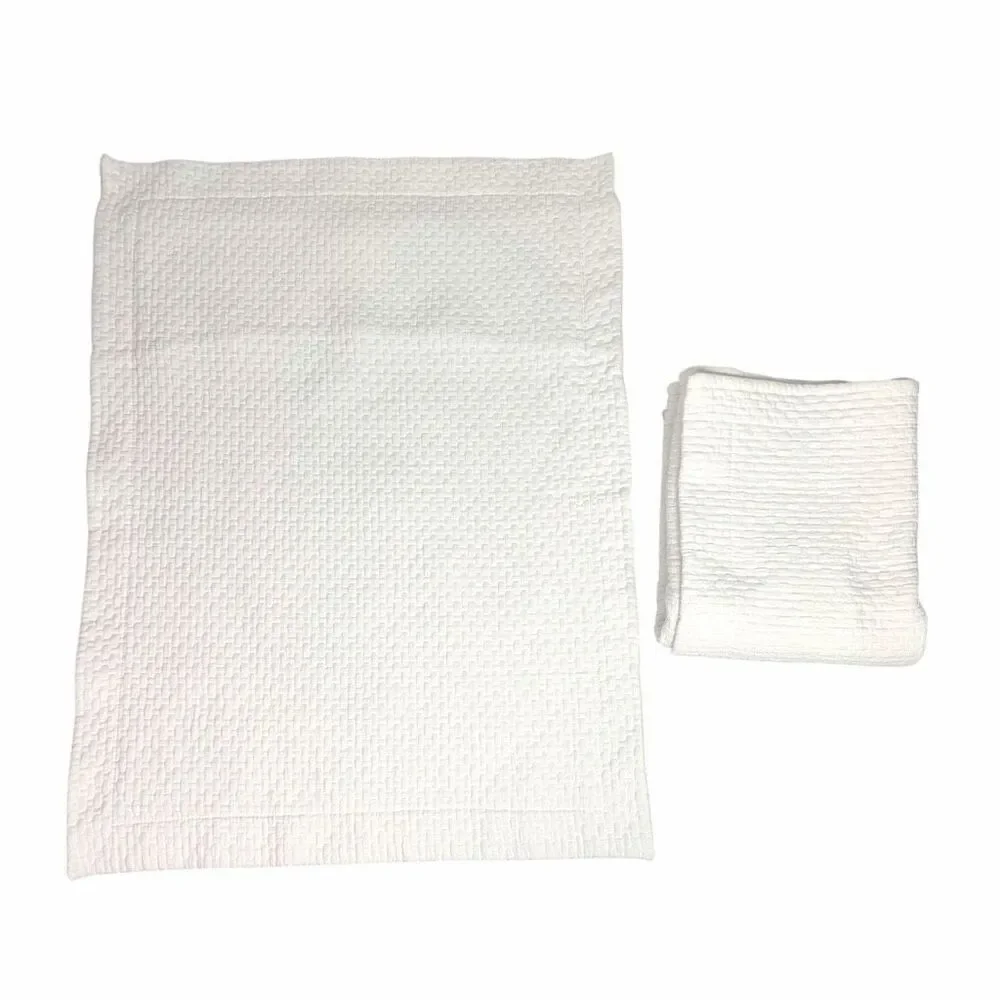 Peacock Alley Standard Matelasse Pillow Shams White SET